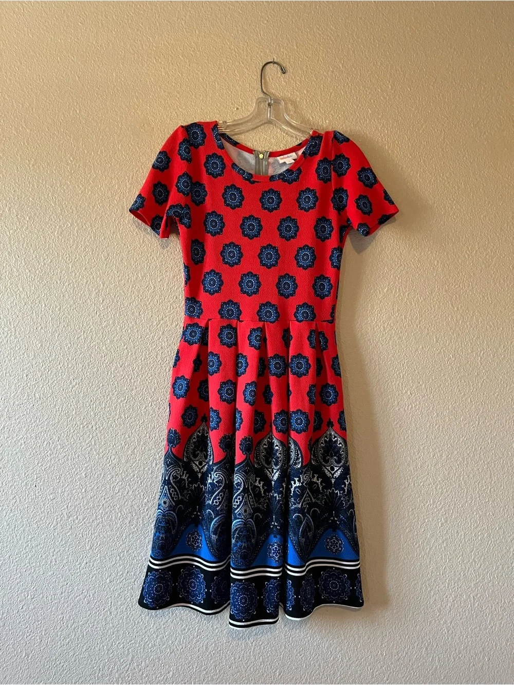 Lularoe Amelia Dress Lot, Size Small and XS “Joy” long pink lace duster vest. - Picture 7 of 7